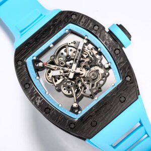 RICHARD MILLE RM055 NTPT BBR Factory Best Edition Blue Rubber Strap - Best Replica Watches Store For Sale!