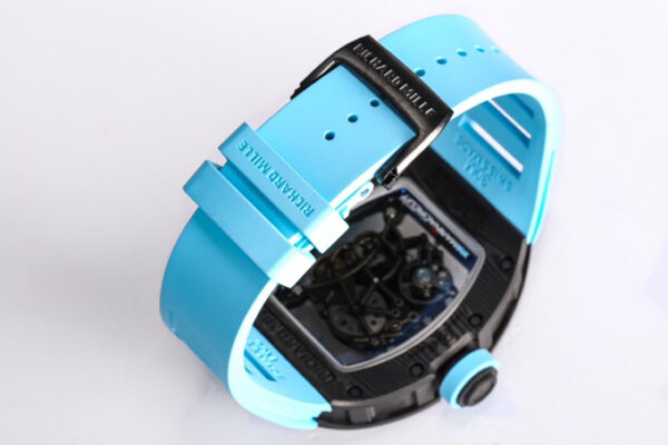 RICHARD MILLE RM055 NTPT BBR Factory Best Edition Blue Rubber Strap - Best Replica Watches Store For Sale!