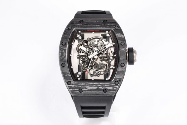 RICHARD MILLE RM055 NTPT BBR Factory Best Edition Black Rubber Strap - Best Replica Watches Store For Sale!